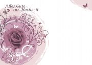 Hochzeitskarte als Vordrucke für Gutscheine