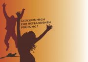 Vorlage Gutschein und Glückwuensche für eine bestandene Prüfung