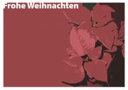 Weihnachtsstern - Frohe Weihnachten - Neutrale Gutscheinvorlage