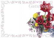 Blumenstrauß - Gutschein - Gutscheinvordruck zum Ausdrucken
