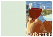 Weingläser - Gutschein - Gutscheinvordrucke