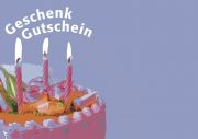 Vordruck Geschenk-Gutschein Geburtstagstorte